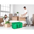 thumbnail image 6 of Unique Bargains 1 Pack Clothes Storage Bags Moving Bags Green 27*14*15in, 6 of 7
