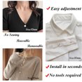 thumbnail image 4 of 20 PCS Pearl Brooch Button,Anti-Exposure Fixed Pearl Brooch,Women Shirt Brooch Button,Pearl Cover Up Button Pin,Sweater Shawl Pearl Clip for Shirt Dress Coat Shawl Decoration, 4 of 8