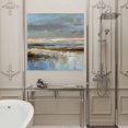 thumbnail image 4 of Wall Art Prints, Abstract Brown Framed Canvas Prints for Bedroom Living Room Bathroom Office, Winter Geometric Coastal Ocean Color Blocks Gallery Wrap Wall Art Poster for Gifts Home Decor 12"x12", 4 of 9