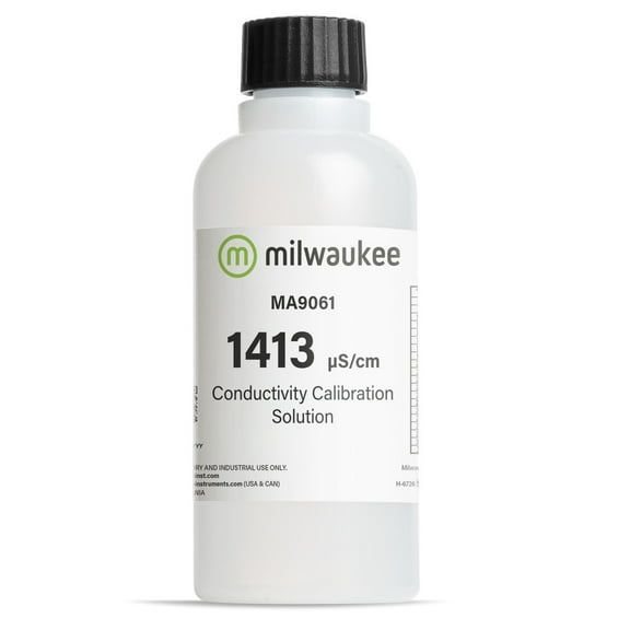 Milwaukee Instruments MA9061 1413 µS/cm Conductivity Calibration Solution, 230 mL