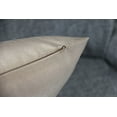 thumbnail image 4 of Aiking Home 20x20 Inches Faux Silk Square Throw Pillow Cover, Zipper Closure, Sand (Set of 2), 4 of 4