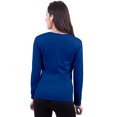 thumbnail image 2 of Blusa Termica Mujer, Manga Larga, Cuello Redondo, Unitalla, Playera, Casual, Basica, Camiseta, Uso Diario, 2 of 5