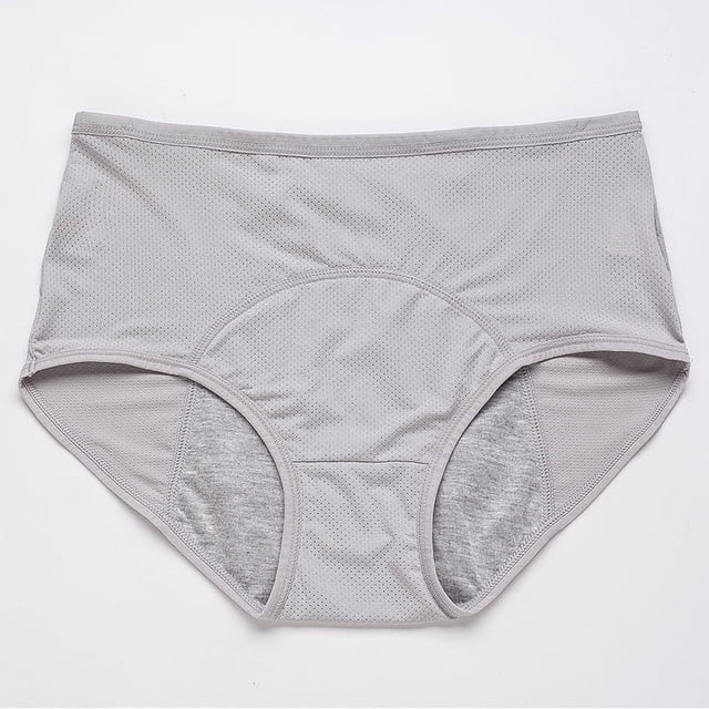 Pantalones fisiológicos menstruales transpirables de malla de yardas, ropa interior de cintura alta triangular para mujer