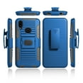 thumbnail image 2 of Compatible for Samsung Galaxy A10S Case with Tempered Glass Screen Protector Belt Clip Holster Defender Rugged Shock Proof Armor Heavy Protection Phone Cover w/ Magnetic Mount Plate [Blue], 2 of 8