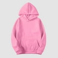 thumbnail image 4 of Daznico Sweatshirt for Women,Womens Slim Sweatshirts Pullover Hoodies Short Velvet Sweaters Long Sleeve with Pockets Winter Fall Outfits,Women's Hoodies & Sweatshirts(Color:Pink,Size:M), 4 of 4