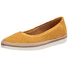Clarks womens Serena Kellyn Loafer Flat, Yellow Suede, 7 US