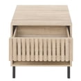 thumbnail image 4 of Minimalist 1 Drawer Nightstand Side Table, Wooden Accent Side Table, Open Storage End Table, for Living Room or Nightstand for Bedroom, Natural, 4 of 6