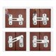 thumbnail image 5 of Pestillos de puerta de acero inoxidable, herramienta de bloqueo de pestillo de puerta de seguridad (2 uds.), 5 of 5