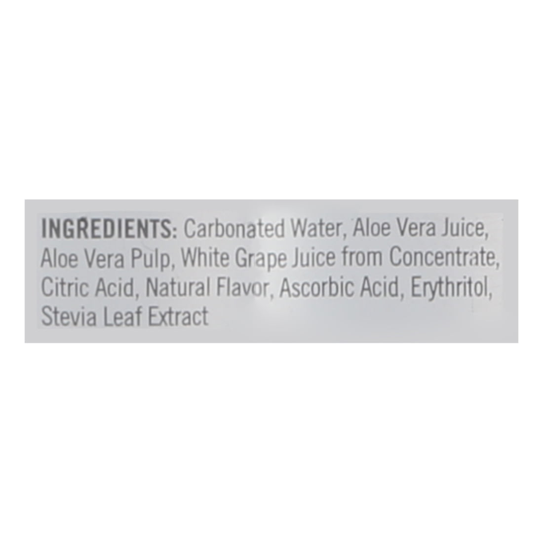 Alo - Juice Aloe Sparkling White Grape, 11.2fo | Pack of 12