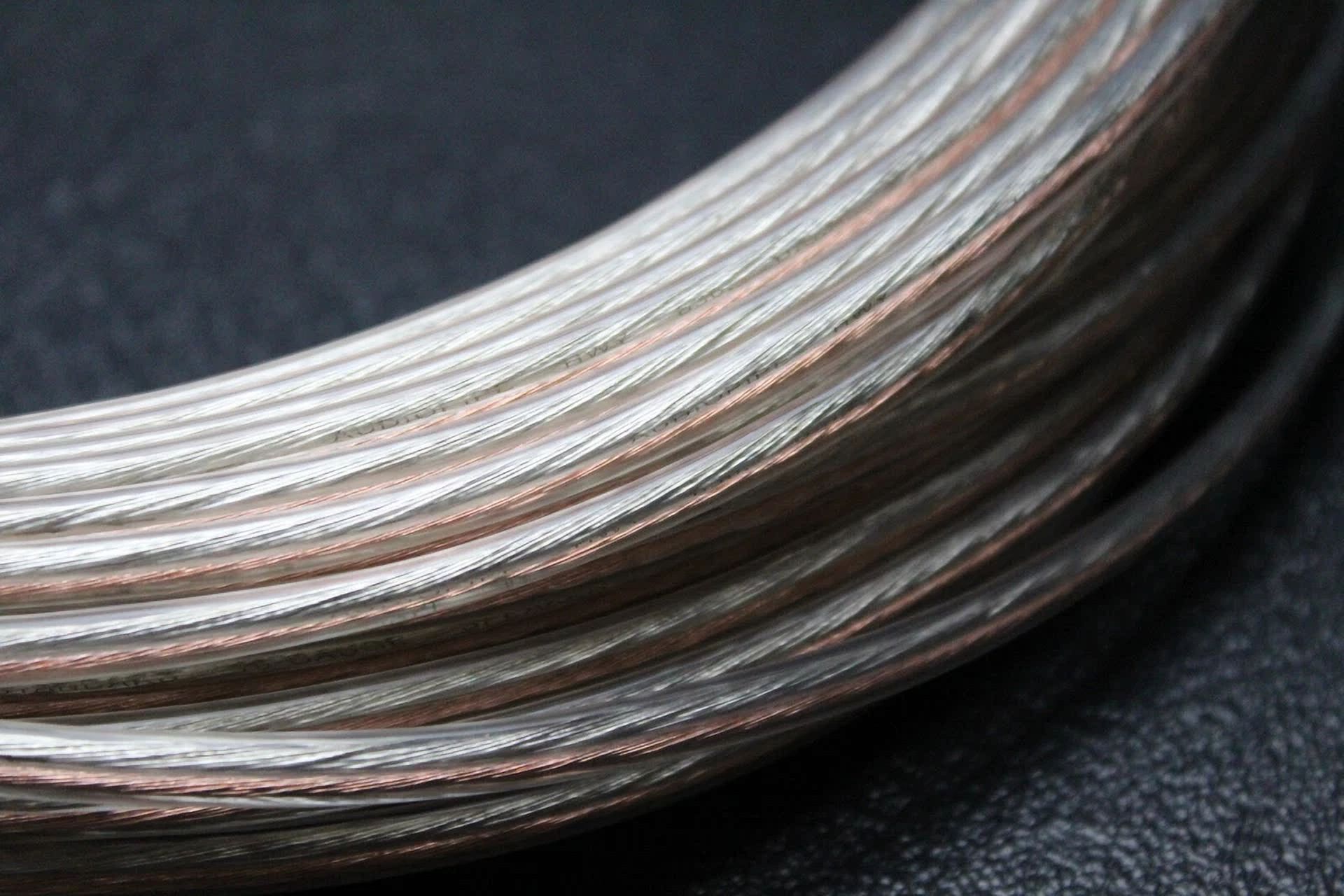 16 Gauge Clear Speaker Wire 50 Ft Awg Cable Power Ground Stranded Home Car