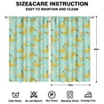 thumbnail image 2 of Nursery Curtains Boys Girls Kids Svelte Banana Seeds Print Pattern Window Drapes for Living Bedroom Playroom Room Decor Rod Pocket 52x84 Inch 2 Panels, 2 of 2