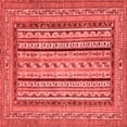 thumbnail image 1 of Ahgly Company Indoor Square Abstract Red Modern Area Rugs, 5' Square, 1 of 4