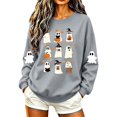 thumbnail image 6 of Meichang Casual Halloween Sweatshirts Women Oversized Crew Neck Sweatshirt Cute Ghost Print Sweatshirts Long Sleeve Sweatshirts Fall Pullover, 6 of 6