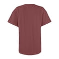 thumbnail image 6 of YMNXA Women'S T Shirts Short Sleeved Solid Color Button Fashion Comfortable Soft Top For Daily Wear Light Pink M, 6 of 6