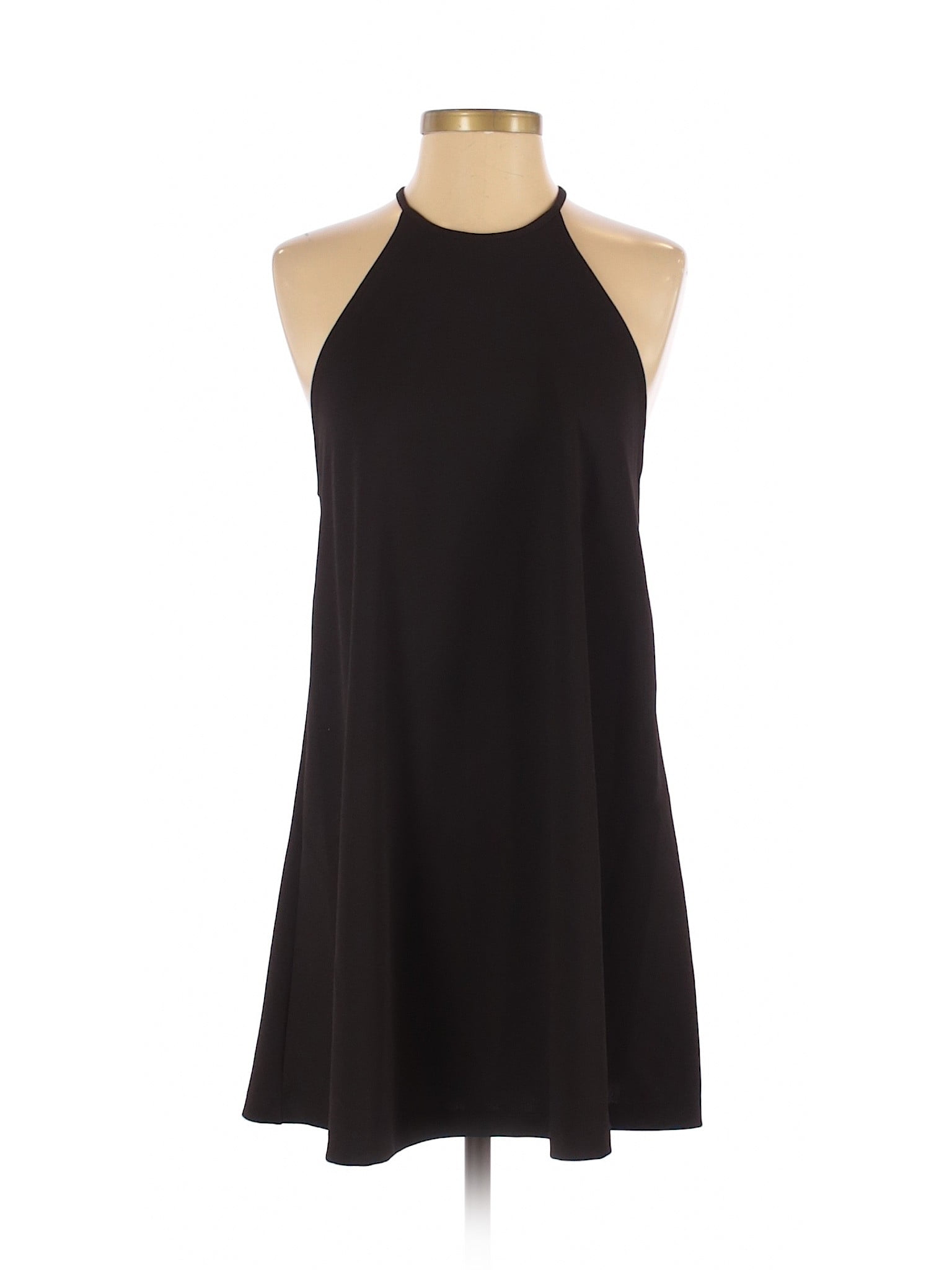 zara trf black dress