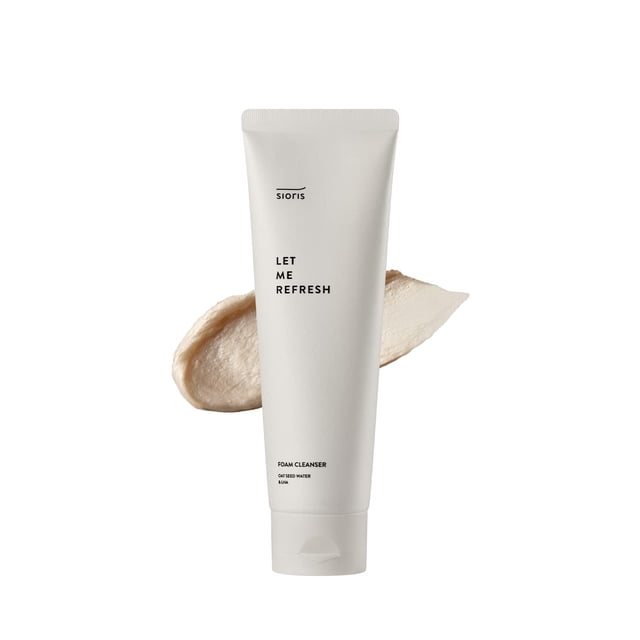 Limpiador en espuma SIORIS Let me refresh 120 ml con agua de semillas de avena