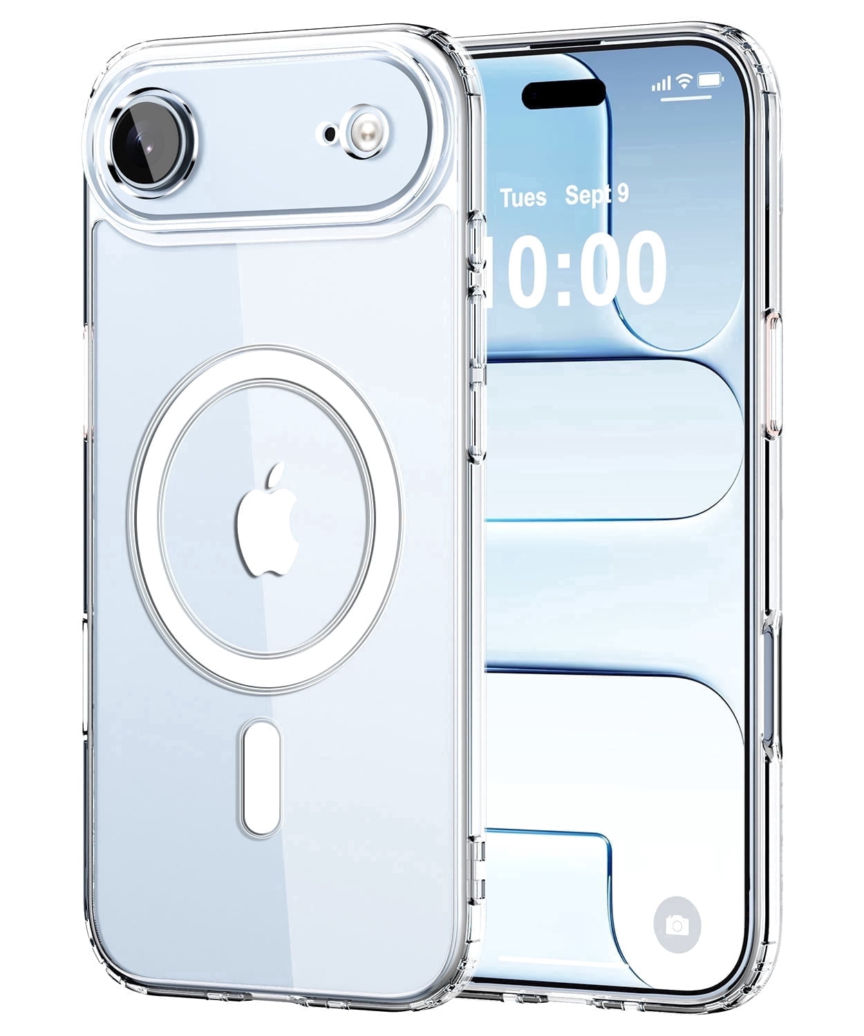 for iPhone 17 air Case Clear, Shockproof Protective Phone Bumper for Apple iPhone air 6.5 inch - Clear