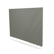 Ghent ARIASM46SK Aria Low Profile Magnetic Glass Whiteboard, 4 x 6 ft. - Smoke