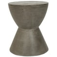 thumbnail image 3 of Safavieh Athena 17.7" Round Concrete Indoor/Outdoor Accent Table in Dark Gray, 3 of 5
