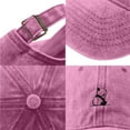 thumbnail image 5 of Holzkary Washed Plain Baseball Cap, Retro Adjustable Dad Hats Gift for Men/Women Embroidery Solid Color Duck Hat Trend Personality Outdoor Print Breathable Mesh Hat Pink One Size, 5 of 5