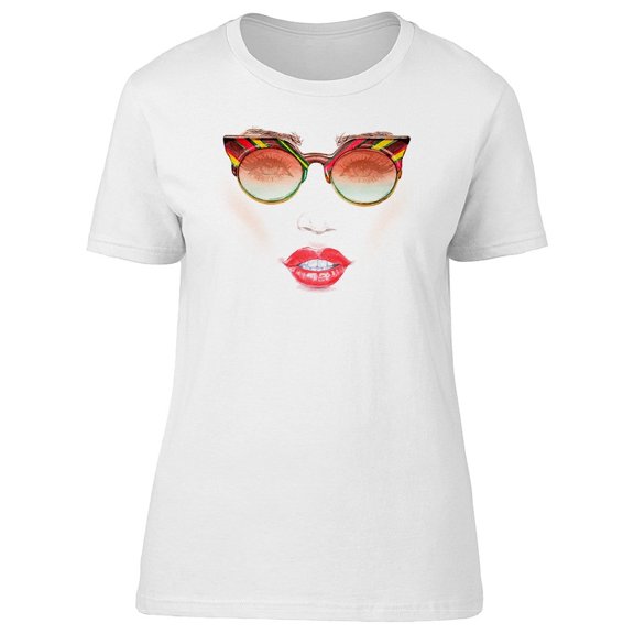 Odd Sunglasses On Womans Face Tee Men's -Image by Shutterstock
