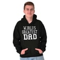 thumbnail image 5 of Father's Day World's Greatest Dad Hoodie Hooded Sweatshirt Men Brisco Brands X, 5 of 6