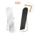 thumbnail image 3 of CONCETTA 59"x16" Arched Full Length Mirror, Full Body Standing Mirror Floor Mirrors, Gold, 3 of 13