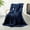 Navy Blue, variant on TRUSTWARMTH Electric Heated Blanket Throw - 50" x 60" Fast Heating Blanket with 6 Heating Levels & 4 Hours Auto off, Soft Sherpa & Waffle Pattern,Black