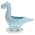 thumbnail image 1 of Maceta de cerámica con forma de dinosaurio de dibujos animados, jarrón de cerámica para escritorio (azul sin planta), 1 of 8
