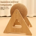 thumbnail image 5 of Interactive Cat Scratcher Toy with 360° Rotating Ball - Large Size Hemp Rope-Wrapped Climbing Frame for Nail Grinding, Durable Sisal Scratch Post, Self-Play Pet Entertainment, Stable Triangular, 5 of 5
