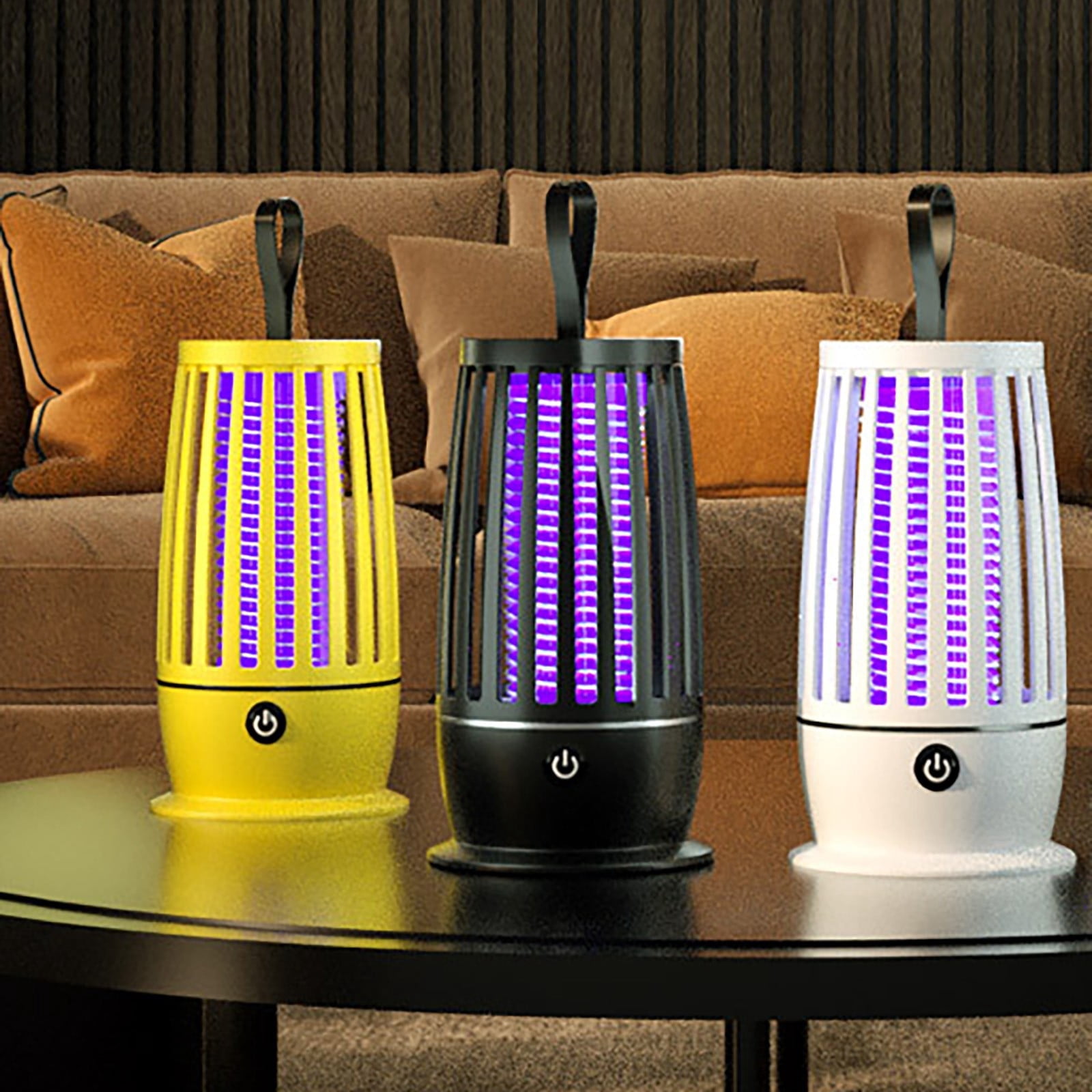 Mosqishock Mosquito Lamp,Mosquishock Mosquito Shock,Mosqishock 2 in 1 Portable Cordless Outdoor Waterproof,Mute USB Rechargeable Lighting,for Home,Camping,Picnic(1Pcs-White)