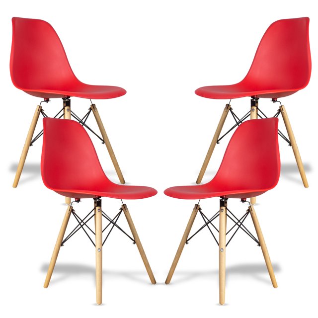 Set De 4 Sillas Eames Modernas Original Bellair