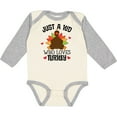 thumbnail image 3 of Inktastic Thanksgiving Funny Kids Turkey Boys or Girls Long Sleeve Baby Bodysuit, 3 of 5