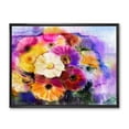 thumbnail image 2 of Designart - Daisy Gerbera Flowers In Bouquet - Traditional Framed Canvas Wall Art Print, 2 of 4