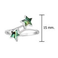 thumbnail image 2 of Star Duality Inlaid Abalone Shell Sterling Silver Statement Ring for Female Anniversary Jewelry Gift-7, 2 of 5