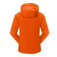thumbnail image 4 of Sriper Womens Plus Size Waterproof Rain Jacket Lightweight Hooded Raincoat Windbreaker Jacket Packable Rain Coat Long Sleeve Fall Winter Jackets with Hoodie Ladies Fall Outfits Chaqueta Orange 2X, 4 of 7