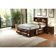 Acme Ireland Eastern King Bed with Storage in Espresso, Multiple Sizes