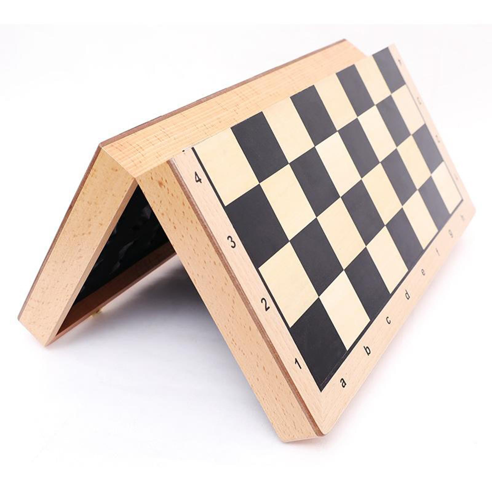 Wooden Professional Luxury Chess Set Folding Large Adults Duel