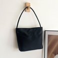 thumbnail image 4 of Bolso de hombro de nylon para mujer bolso con asa superior chic para exteriores Negro Nylon, 4 of 10