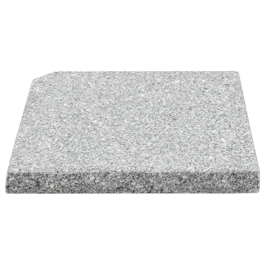 vidaXL Umbrella Base Weight Parasol Plate Patio Garden Outdoor Granite Square