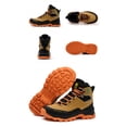 thumbnail image 3 of XQJ Men's Steel Toe Work Boots Non-Slip High Top Lace-Up Shoes Work For Industrial & Construction Use Protective Shoes Boots Waterproof Wear-Resistant Steel Toe Safety Shoes-Brown Size 6.5, 3 of 8