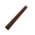 thumbnail image 2 of BalsaCircle 12 Unscented Mocha Brown 11 in Long Spiral Premium Wax Taper Candles Party Events Decorations Supplies, 2 of 8