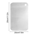 thumbnail image 2 of Katuchef Titanium Cutting Board, Double Sided Stainless Steel Cutting Board, Durable Knife-Friendly Cutting Boards, Non Stick, Easy to Clean (S: 11.4 * 7.87in), 2 of 3