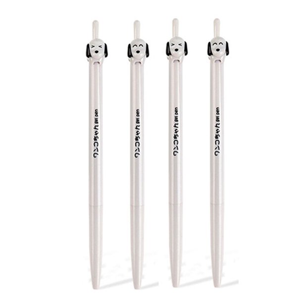 Bolígrafos de Gel retráctiles para niñas, bolis elegantes y bonitos con diseño de perro, material de papelería Kawaii, material escolar divertido, 40 piezas