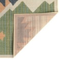 thumbnail image 7 of Unique Loom Baja Outdoor Collection Area Rug - Cabo (12' Square Green/Navy Blue), 7 of 7
