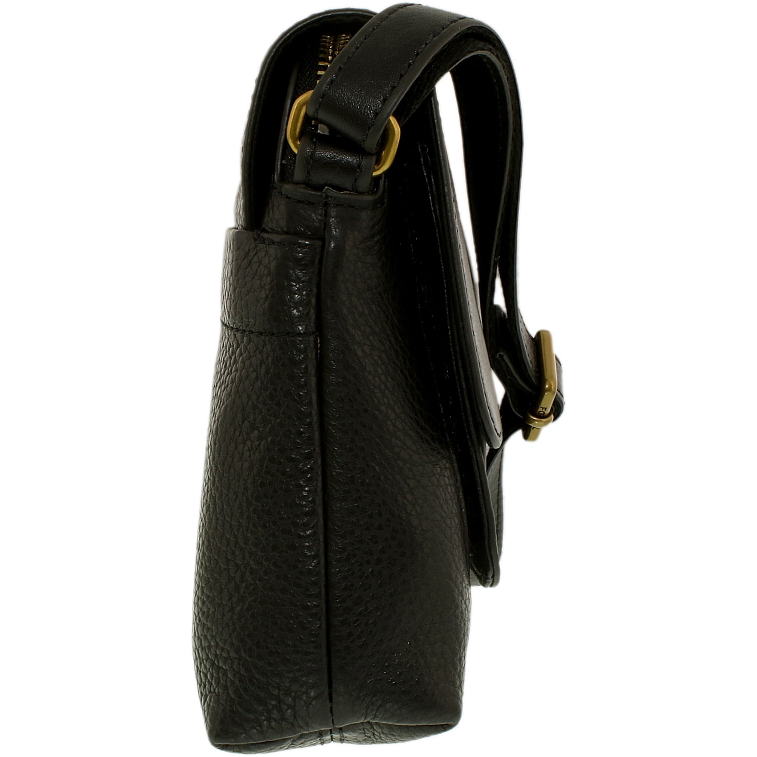 Fossil Women&#39;s Small Kinley Crossbody Leather Cross Body Bag Satchel - Black | Walmart Canada