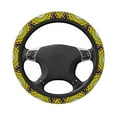thumbnail image 3 of Gaeub Yellow Mandala Breathable Stretch Elastic Steering Wheel Cover, Cool in Summer and Warm in Winter, Universal 15 inch, 3 of 8