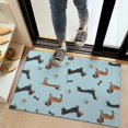 thumbnail image 2 of Dachshund Footprint Bone Door Rugs,Washable Non Slip Door Mats Indoor,Decorative Door Mats,Entry Mat Indoor for Entrance,Bedroom,Kitchen,Bathroom,20"x32", 2 of 6