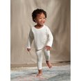 thumbnail image 4 of Modern Moments by Gerber Baby Girl Long Sleeve Waffle Top & Legging, 2 Piece Outfit Set, Sizes 0/3-24 Months, 4 of 10