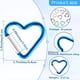 thumbnail image 2 of 10 mosquetones con forma de corazón para llavero, bonitos mosquetones de aluminio para escalada, hamacas, correas de perro, portabotellas y llaves., 2 of 8